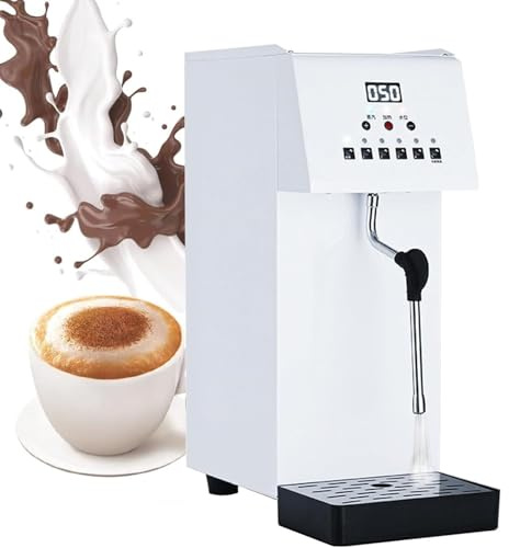 Montalatte elettrico e vaporizzatore con 5 preimpostazioni di temperatura, lancia vapore a 360° e display LED per una perfetta preparazione di caffè e tè.
