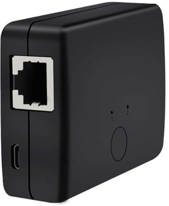 YIXANNX Mini Interruptor de Red de 1 Salida, conmutador LAN, Adaptador antiestático para Compartir, Caja divisora concentrador, probador, PC disipación Calentamiento rápido