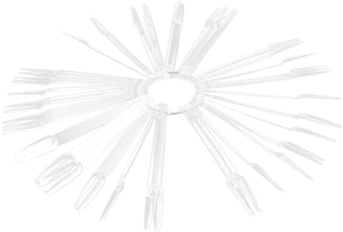 Générique 100 Bâtonnets de Présentation pour Vernis à Ongles Transparents Palette en Plastique pour Conseils de Coloration Équipement Professionnel Salon Manucure Nuancier Onglerie