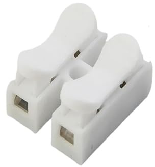 Morsetto for cavo con connettore rapido a molla CH2 da 20 pezzi, morsetto for crimpatura elettrica a 2 vie, facile montare for strisce LED