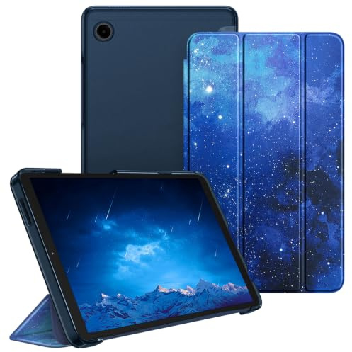 FINTIE Case for Samsung Galaxy Tab A11 8.7 Inch 2025/ Tab A9 8.7 Inch | Ultra Thin Protective Case with Translucent Back Cover for Tablet A11/ A9, Starry Sky