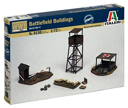 The Hobby Company IT6130 Italeri 510006130 - 1:72 Schlachtfeld-Gebäude, Braun