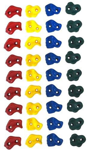 Loggyland Klettersteine für Kletterwand 36er Set