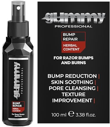 Gummy Professional Bump Repair & Ingrown Hair Spray for Men and Women – Lightweight Post Shave Grooming Spray for Smooth Skin After Shaving and Waxing on Face and Body – Travel Size 100ml