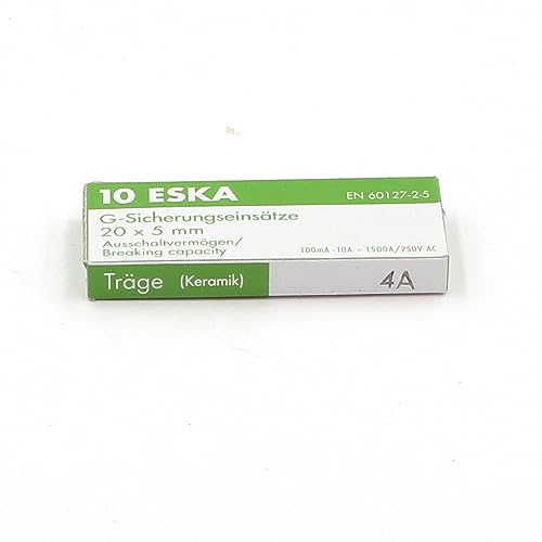 10 x Schmelzsicherung aus Keramik, 500 mA / 250 V AC, 5 x 20 mm