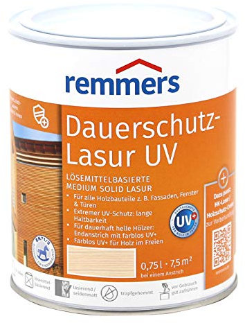 Remmers Dauerschutz-Lasur UV (750 ml, weiß)