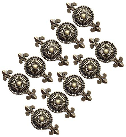 EBETA E 10er Schrankgriff Schrankknöpfe Möbelknöpfe Schubladenknöpfe Möbelgriffe, Knauf für Schrank, Schublade (Bronze)