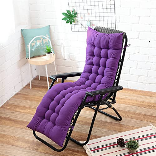 Morbuy Cojín para Tumbona de Jardín, Suave y Cómodo Cojín Reclinable Colchoneta Tumbona Exterior Ideal para Tumbonas, Sillas y Hamacas (90x45CM,Morado)