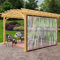 Plane mit ösen, Plane Transparente mit ösen, PVC Abdeckplane Wasserdicht Regenschutz Windschutz Sonnenschutz für Balkon Garten Pflanzengewächshaus (4m x 6m)
