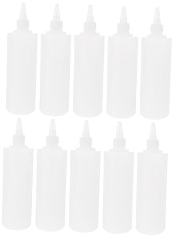 STOBOK Pigmentspender Quetschflasche 500ml Pe Kunststoff Weiß Mit Zuschneidbarer Spitze Zum Verfugen Reparieren Heimwerkerbedarf