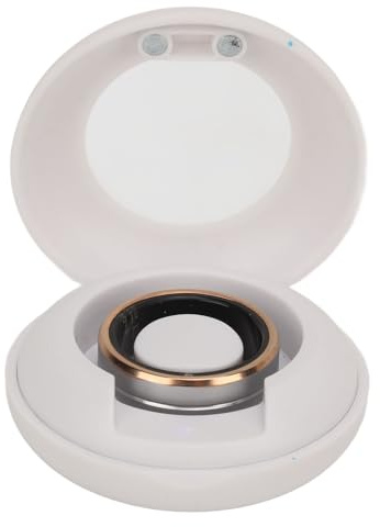 Anello della Salute, Anello Intelligente con Fitness Tracker, Anello Fitness con Monitoraggio App della Temperatura del Sonno 24 Ore, Anello in Ceramica Impermeabile IP68 per (8)