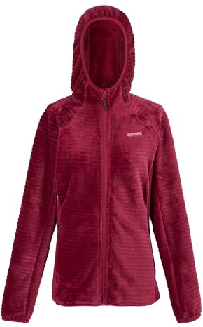 Regatta Endra Veste polaire entièrement zippée pour femme avec capuche, confortable, durable et élégante, tissu tricoté chaud dans le dos – Parfait pour l'extérieur, la marche, le camping et la