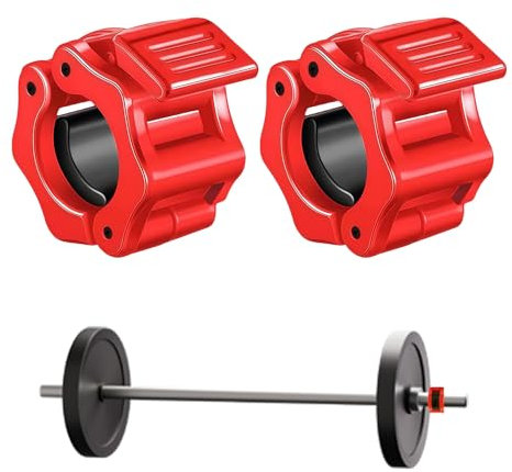 LBJFYHJN 2 cierres para mancuernas de 50 mm, cierre rápido, para entrenamiento y levantamiento de pesas