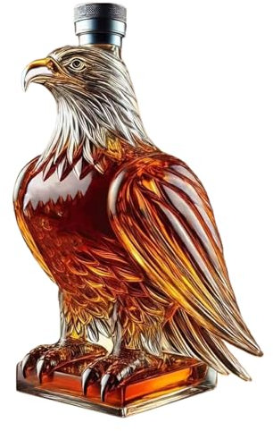 Botella De Whisky,Garrafa De Con Águila Para Whisky | Recipiente De Licor Para Coleccionistas Uso Doméstico Regalo Hombre Día Del Padre Cata De Vino Decoración Bodas Eventos