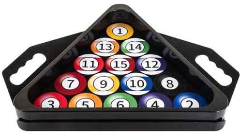 Ppmter Biljardtriangel med bricka för 8 bollar, tillbehör för snookerbiljardbord