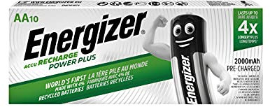 Energizer 2000MAh AA Rechargeable Battery (Pack of 10)