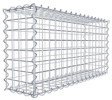 gabiona | eckige gabio Nen paniers | Pierre befüllbare paniers | résistant aux intempéries Grille Panier – ausgefallener Panier Grillage – Fabriqué en Allemagne 80 x 40 x 20 cm