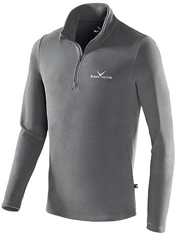 Black Crevice herr fleece-funktionsrolli Grau (grey - grey/silver) XL (Herstellergröße: 54)