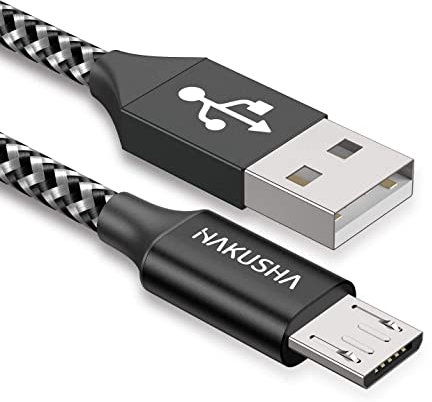 HAKUSHA Cavo Micro USB, [1M] 3A ricarica rapida cavo Android durevole nylon cavo caricatore cellulare per Samsung S7/S6/S5/J5/J7 Huawei Nokia Nexus Sony Tablet Kindle