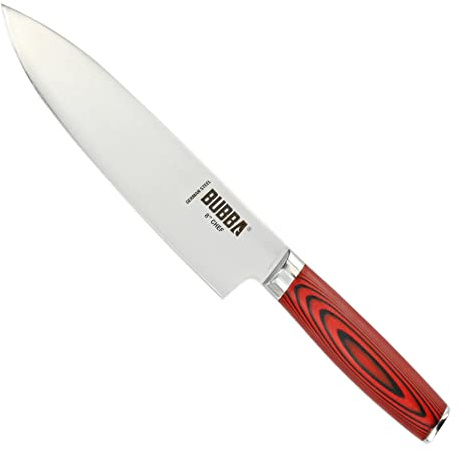 BUBBA Kitchen Series 8 Chef Knife, an all-purpose kitchen knife for Chopping, Mincing, Slicing and Dicing with a premium German Steel Blade for all your kitchen needs