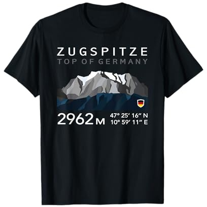 Zugspitze Garmisch Partenkirchen Bayern Bergsteiger Wandern T-Shirt