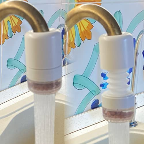 MGKolbe® Rubinetto allungabile con rotazione 360 Filtro acqua Attacco universale diametro foro fontana 15 23 mm Rompigetto rubinetteria scomparsa Riduttore flusso Prolunga frangigetto lavello cucina