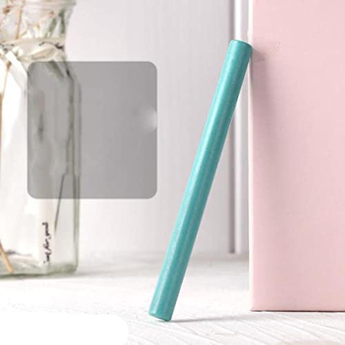 10 stücke DIY Siegelwachs Sticks Schmelzklebepistole Siegellack Sticks Für Hochzeitsfeier Einladung Mode Geschenk Dekoration 13,3X1,1 cm-Grüne Zwiebel,China