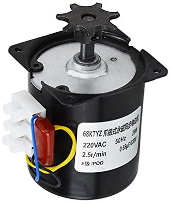 HUFFA Eierinkubator Turn Motor Brooder Automatisches Brutei-Flip-System for Geflügel 60KTYZ Industrielle rotierende Eiermotoren 2,5 U/min (Color : 60KTYZ)