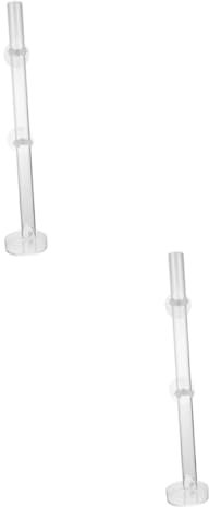 DOITOOL 2sätze Transparente Futterröhre Für Aquarien Futterspender Für Garnelen Und Fische Aus Robustem Acryl Installieren Für Fütterung Im Aquarium Mit Bodenablage Für Effektive