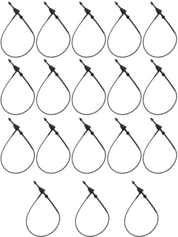 180mm Sicherheitsfäden für Etiketten | 1000 Loop Pins Set in Schwarz | Nutzung ohne Etikettierpistole/Heftpistole | Fäden für Kleidung und andere Produktetiketten | Loop Lock Preisschild Faden