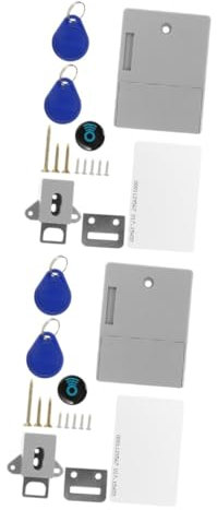 Gadpiparty 2stücke Rfid Elektronisches Schrank Schloss Unsichtbare Intelligente Türverriegelung Für Schublade Schrank Ohne Bohren Für Zuhause Büro Und Fitnessstudio Benötigt Aaa