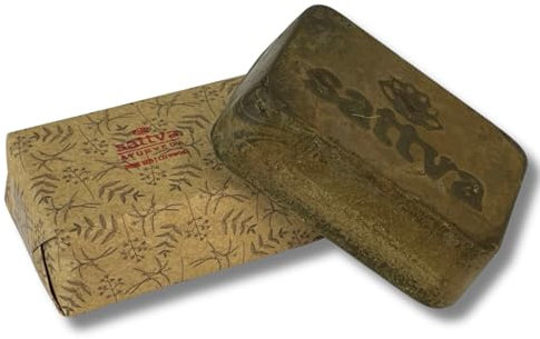 Sattva Ayurveda - Coloration naturelle pour cheveux en bloc de henné rouge – Formule révolutionnaire avec huiles, coloration capillaire bio rouge ECOCERT – Coloration végétale régénérante – 1 bloc de