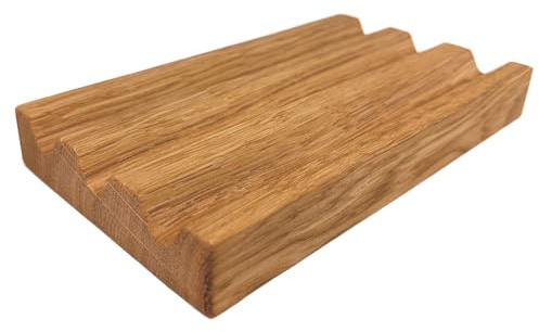 Kernholz Vals – Stiftablage aus massiver Eiche| Schreibtisch Organizer | Stiftehalter aus Holz | Handarbeit aus Deutschland (Eiche)