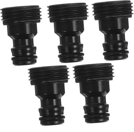 KITANDOVE 5pcs Faucet to Hose Adapter Quick Connect Water Inlet Coupling for Washing Machine Dishwasher and Kitchen Tap Easy Installation Material No Splashing