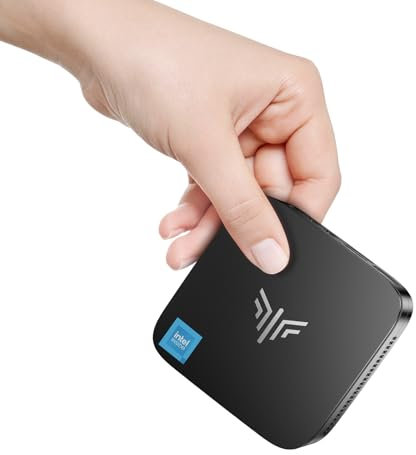 NiPoGi Essenx E1 Mini PC Windows 11 Pro Ιntel Alder Lake-N95 (Upgraded N100,up to 3.4GHz) Mini Computer 16GB RAM 512GB M.2 SSD,Mini Desktop PC 4K Double Display,HDMI/WiFi/BT/LAN for School/Business