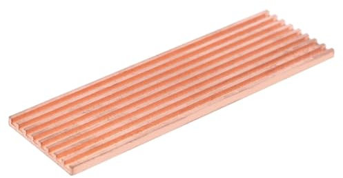 Shovelmty Dissipatore di in Rame Puro, Adesivo Termoconduttivo per M.2 2280 PCI-e NVME SSD 2 mm