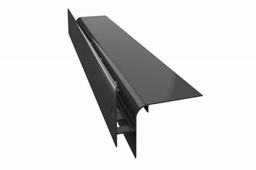 Renoplast® Aluminium Traufprofil W30R+ 200cm Graphit | Fertigstellung von Terrassen und Balkonen | Belüftete Böden Erhöht | Wasser ablaufsysteme Winkelprofil | Korrosionsschutz Balkonprofile