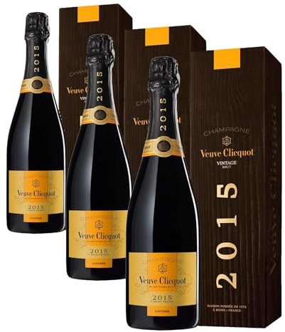Veuve Clicquot Vintage 2015 Champagne 12,5% 75cl sous étui (Lot de 3)