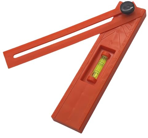 Squadra a scorrimento falso, righello di misurazione per lavorazione del legno metrico e imperiale - Squadra a scorrimento orizzontale regolabile multi-angolo per falegnameria, fai da te,