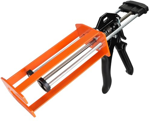 400 ml (1:1 & 2:1) Dual Cartridge Epoxy Gun, Manual 2 Part Epoxy Gun for Panel Bonding Adhesive, Structural Epoxy, Plastic & Fiberglass Repair