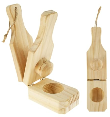 Schiaccia Banane Fritte - 16 Cm 185 G Pressa Per Bànane Fřitte In Legno Da 1 Pezzo, Jumbo Tostonera, Schiacciapatate Manuale Naturale Pèr Schiacciare Baņane Frîtte Alla Griglia | Uso Del Buffet Peŗ Fe