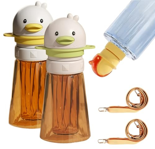 Reusable Children Beverage Water Bottle Straw Lid, Kids Water Bottle Spout Conversion Cap With Straw, Water Bottle Spout Adapter For Most Standard Bottles (C-Orange+Green)