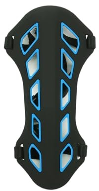 Armskydd bågskytte 1 st dubbel färg bågskytte arm skydd hållbar silikon underarm drift för utomhus skytte sport (svart blå)