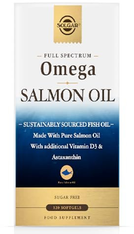 Solgar Full Spectrum Omega Softgels - Pack of 120 - Fish Oil Supplement for Immunity, Brain and Eye Health - With Omega 3, 6, 9, EPA & DHA - Vitamin D3 & Antioxidants