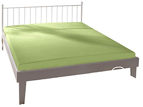 Estella Spannbettlaken Mako-Feinjersey lindgrün Größe 90x210 cm - 100x220 cm