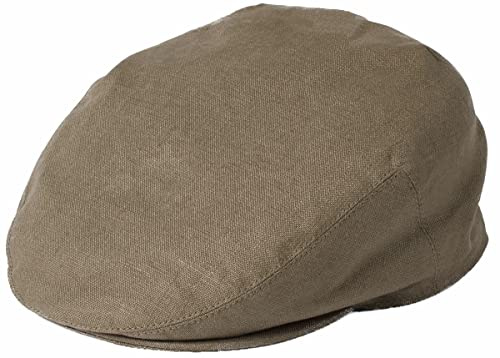 Failsworth Hats Irish Linen Flat Cap - Khaki 7 1/2