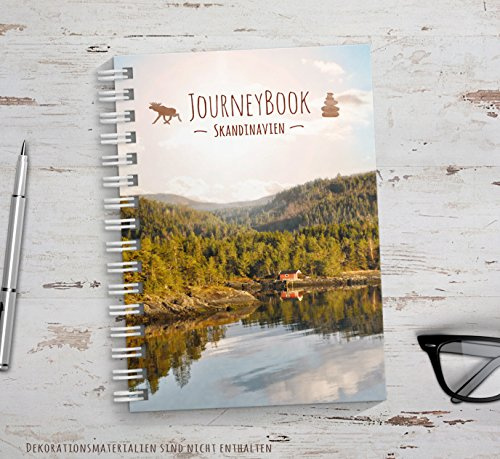 Skandinavien Reisetagebuch: Schweden, Norwegen Dänemark zum Selberschreiben | Zum selber schreiben oder als Abschiedsgeschenk, Logbuch für Schweden, Norwegen, Dänemark, DIN A5, 70 Seiten