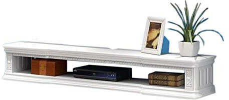 Xyanzi-Estanterias para DVDs Soporte De TV Flotante Consola De TV Mueble TV Suspendido Madera Maciza Armario De Almacenamiento De Set Top Box Estante Estante de Almacenamiento Funcional