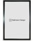 Stallmann Design 'My Frames' Bilderrahmen 40 x 100 cm | Farbe: Schwarz-Silber | eleganter Rahmen - schwarzes Finish - Kante silber