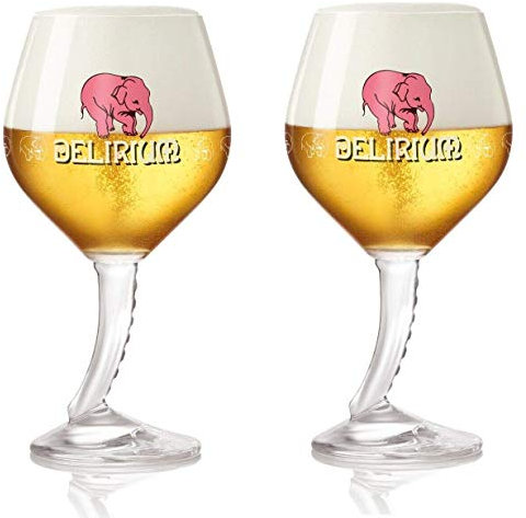 Delirium Signature Trunk Stemmed Chalice Glasses - Set of 2